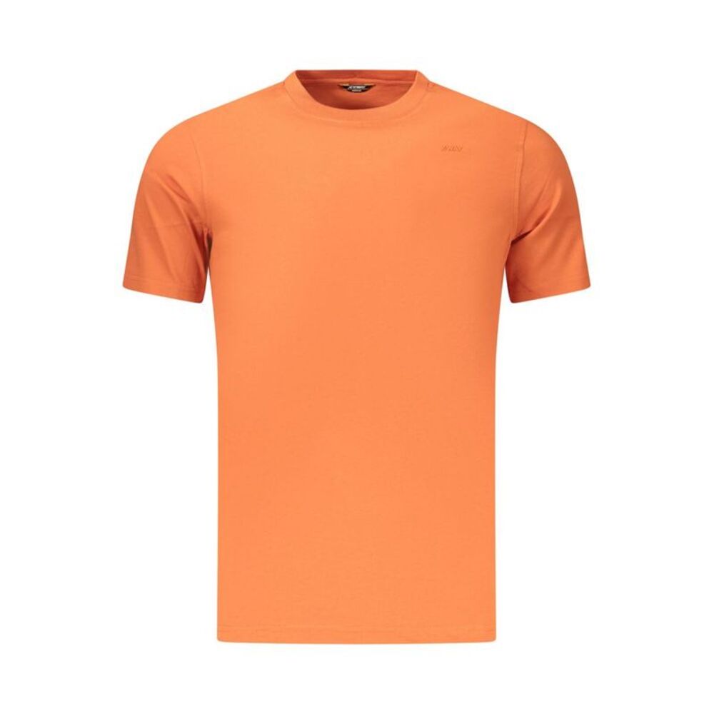 K-WAY Orange Cotton Men Men's T-Shirt